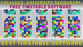 Best Free TimeTable Generating Software For Schools and Colleges ASC TUTORIAL [upl. by Ahsinwad409]