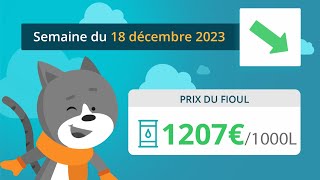 Prix ​​du fioul domestique  semaine du 18 décembre 2023 [upl. by Kcirnek519]