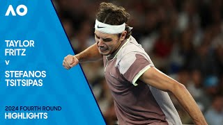 Taylor Fritz v Stefanos Tsitsipas Highlights  Australian Open 2024 Fourth Round [upl. by Osborn567]