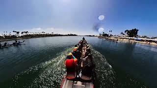 Long Beach Dragon Boat Festival 2024  Boat 1 5000m mixed Heat 01 [upl. by Ayalahs]