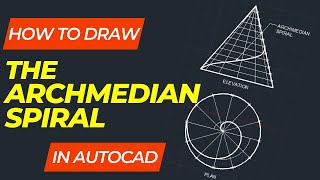 How to draw the Archimedean spiral in AutoCAD [upl. by Hsiwhem]