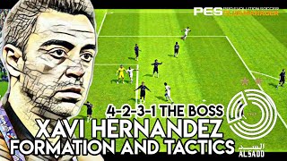 PES Club Manager Xavi Hernández AL SADD 4231 Formation and Tactics Style [upl. by Pratte396]