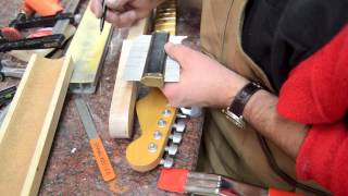 Building a Strat Neck Luthier Build Process Part 1 [upl. by Ahtiuqal304]