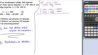 Matematik 5000 matematik 2b Kapitel 1 Uppgift 1454 c additionsmetoden [upl. by Eidnim]