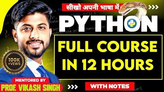 Python Programming Full Tutorial in One Video 2024  Python full course [upl. by Elem626]