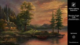 Morning Light Lake from The Thomas Kinkade Vault  Gallery Lighting Experience [upl. by Obaza]