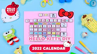 Hello Kitty 2022 Calendar  Hello Kitty DIY [upl. by Trygve]