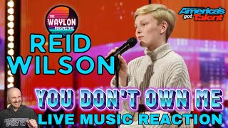 FIRST TIME HEARING Reid Wilson  You Dont Own Me  AGT 2024 Auditions  REACTION FANTASTIC VOICE [upl. by Xanthe]