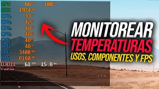 Como VER LOS FPS GPU USO DE CPU RAM y TEMPERATURAS en Juegos  MSI Afterburner [upl. by Addy]