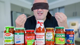 Italian Chef BLIND PASTA SAUCE Taste Test [upl. by Hacim]