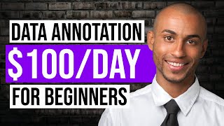 Data Annotation Jobs For Beginners 100Day  ZERO Skills Needed [upl. by Kassaraba]