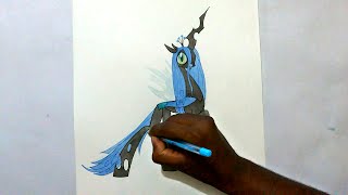 how to draw my little pony Queen Chrysalis [upl. by Staffan]