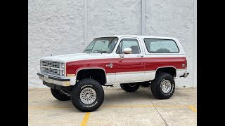 1984 Chevy K5 Blazer Walk Around Video [upl. by Abeu]