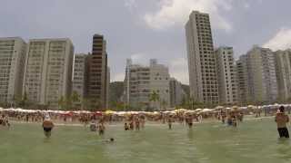 Praia Pitangueiras Beach  Guaruja Brazil [upl. by Amek32]