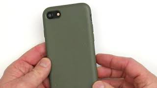 dbramante1928 Grenen phone cover for iPhone SE  Dark Olive Green [upl. by Ham]