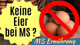 KEINE Eier bei Multiple Sklerose und entzündungshemmender Ernährung Ernährungsmythos [upl. by Burrows135]