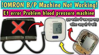 How To Solve E1 Error Blood Pressure Monitor  omron digital bp machine e1 error Problem Fix ✅✅ [upl. by Atiuqan]