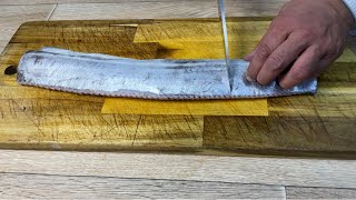 Scabbard Fish Recipe Amazing  Easy Recipe  Fresh Fish  The Private Chef [upl. by Urbana]