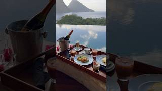 Bucket list resort Jade Mountain Saint Lucia travelvlog [upl. by Jordans621]