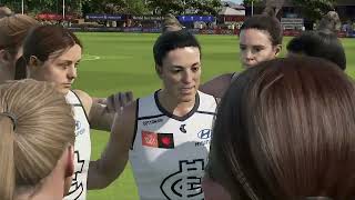 AFLW 2024 Premiership Week 1 Hawthorn Hawks VS Carlton Blues [upl. by Meda135]