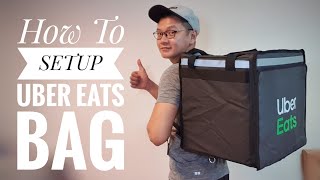 Quick Set Up Your UBER EATS Bag  How To Series [upl. by Llehcsreh]