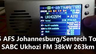 915 AFS Ukozi FM JHB troposcatter 263km TEF6686 [upl. by Lynett]