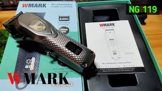 WMARK profesional NG 119 Rechargeable hair clipper [upl. by Yanetruoc819]