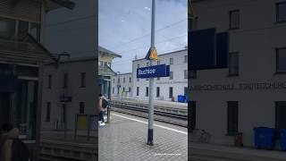 Arriving at Buchloe Germany on Eurocity EC sbbcffffs DeutscheBahnKonzern railfans [upl. by Ydnik]