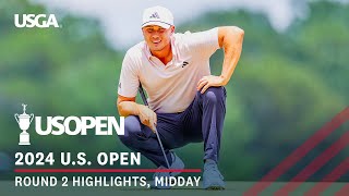 2024 US Open Highlights Round 2 Midday [upl. by Parsaye]