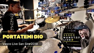 Vasco Rossi  quotPortatemi Dioquot  NonStopLive San Siro 2019 ●MATT LAUG Drum Cover [upl. by Eberly]