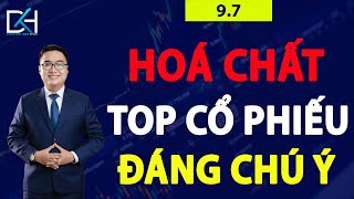 Nhận định thị trường chứng khoán ngày 97 Hoá chất phân bón tím  Top cổ phiếu đáng chú ý [upl. by Marchal]