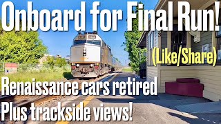 MONTREAL  OTTAWA Renaissance Cars Last Run Plz Like amp Share viarail railways railfan trains [upl. by Tallbot]