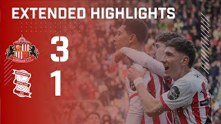 Extended Highlights  Sunderland AFC 3  1 Birmingham City [upl. by Atnas]