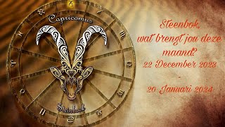 Steenbok wat brengt jou deze maand 22 December 2023  20 Januari 2024 ♑🐐 [upl. by Norahc454]