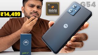 I Tried this Budget 5G Smartphone  MOTO G54 Unboxing  6000mAh Battery  50MP OIS [upl. by Aremat]