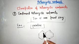 Heterocyclic compounds  introduction amp classification [upl. by Rawley]