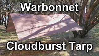 Warbonnet Cloudburst Hammock Tarp with Pole Mod [upl. by Oiramrej]