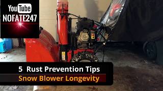 5 Tips to Reduce Rust on a Snow Blower [upl. by Eetak177]