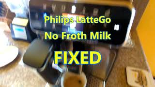 Philips LatteGo No Steam Froth Milk FIXED [upl. by Remde862]