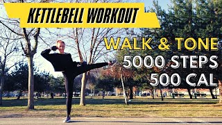 🔥Walk amp Tone Kettlebell Workout🔥Full Body Cardio amp Strength🔥Burn Fat amp Build Muscle🔥5000 Steps🔥 [upl. by Emlen44]