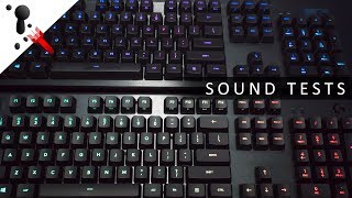 Logitech RomerG Linear VS Tactile Typing and Sound Test VS MX Silent [upl. by Ethelind]