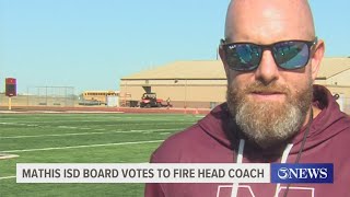 Mathis ISD board votes to fire head coach [upl. by Navonod]