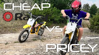 Razor MX650MX500 Electric Dirt bike Upgrade Comparison [upl. by Aneej]