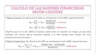 RATIOS FINANCIEROS DE LIQUIDEZ [upl. by Ahsiyk]