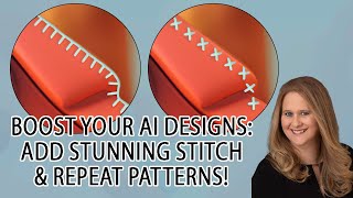 Enhance AI Designs Adding Stitch or Repeat Patterns Around Text amp Objects in Photoshop or Photopea [upl. by Devonna]