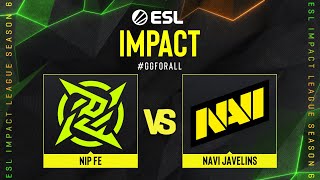 NIP fe проти NAVI Javelins  ESL Impact League S6  EU [upl. by Stein]