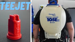 Teejet Nozzle Upgrade For Battery Backpack Sprayer  Accurate Results for Sprayers Plus 105EX [upl. by Nothsa450]