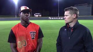 Tusculum Baseball Postgame  Jarel McDade  Mar 30 2018 [upl. by Moll]