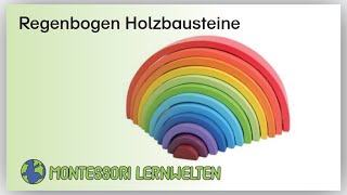 Regenbogen Holzbausteine [upl. by Billi]