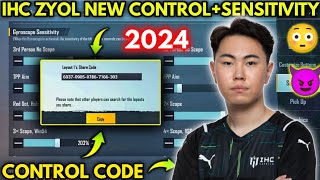 UPDATE 30 IHC ZYOL NEW BEST SENSITIVITY  CODE AND BASIC SETTING CONTROL PUBG MOBILE [upl. by Misab158]